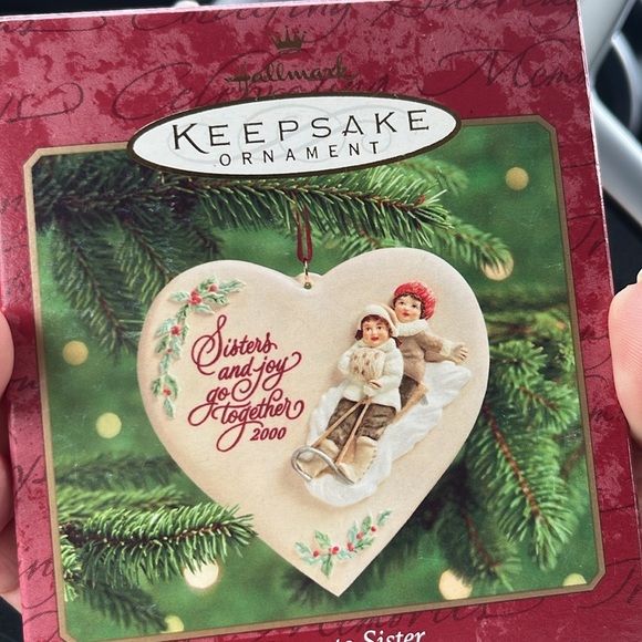 Vtg 2000 Hallmark Sisters Joy Go Together LaDene Votruba Christmas Ornament - Picture 4 of 4